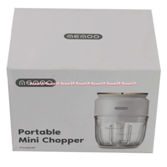 Memoo Mini Chopper Portable 330ml Bisa Di Charge Kabel USB Copper Copper Chooper Tanpa Kabel Memo Blender MPASI Travel Bisa di Bawa Rechargeable