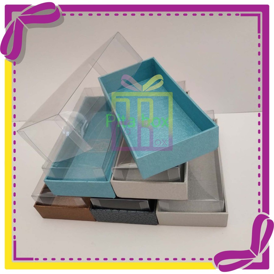 

(17x9x5 cm) Box kotak kado polos tutup mika / Gift Box hampers kado hadiah packaging