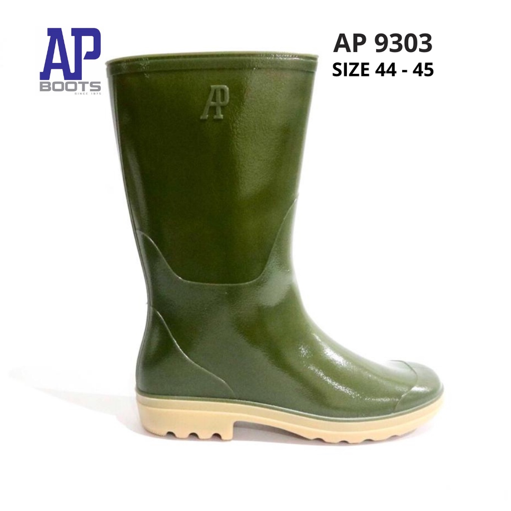 AP BOOTS - SEPATU BOOTS JUMBO SIZE - SEPATU BOOTS BIG SIZE - AP 9303 JUMBO SIZE 40 - 45 BOOTS KARET - SEPATU BOOTS KARET - FANZ STORE