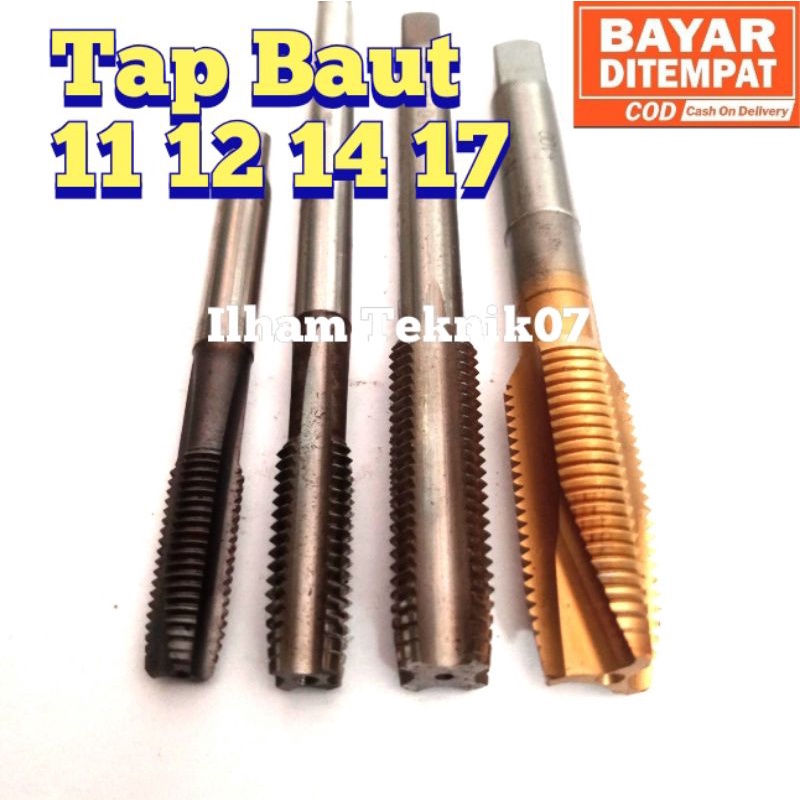 handtap tap set baut 11 12 14 17 tap m7 M8 m10 m12 pembuat DRAT 11 12 14 17 pembuat DRAT ulang