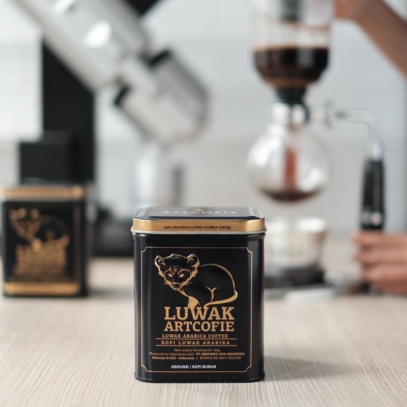 luwak artcofie luwak arabica coffee kopi bubuk artcofie luwak arabika bubuk kopi ground luwak artcof