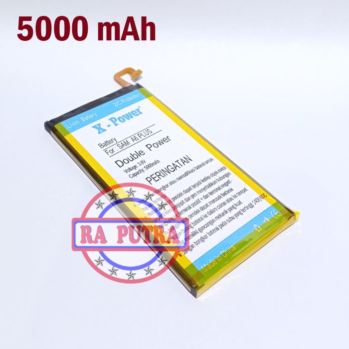 Baterai Samsung Galaxy A6 Plus A605G A605 Batu Batre Battery Tanam Double Power