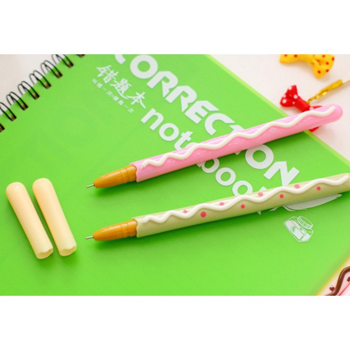 

pen / pulpen / bolpen bentuk biskuit pocky - KSY036 - Abu-abu