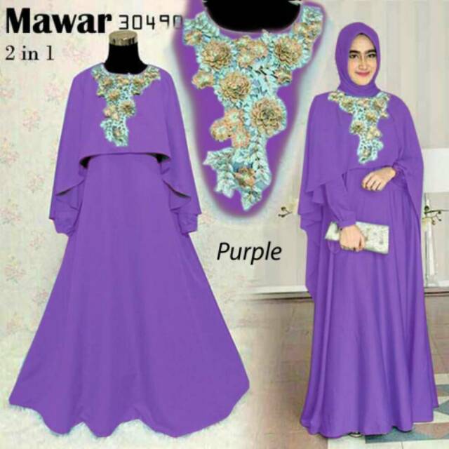 Mawar Maxi Fashion Msulim Wanita