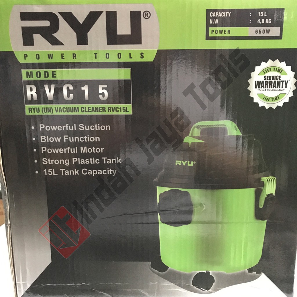 RYU RVC15 Mesin Vacuum Cleaner Sedot Basah Kering Vacum Blower Wet Dry Penyedot Debu