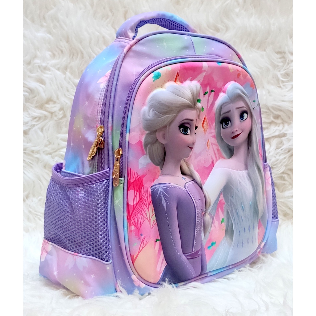 Tas Ransel Sekolah Anak TK Karakter Spiderman Frozen Unicorn HSD7013 toko-asemka