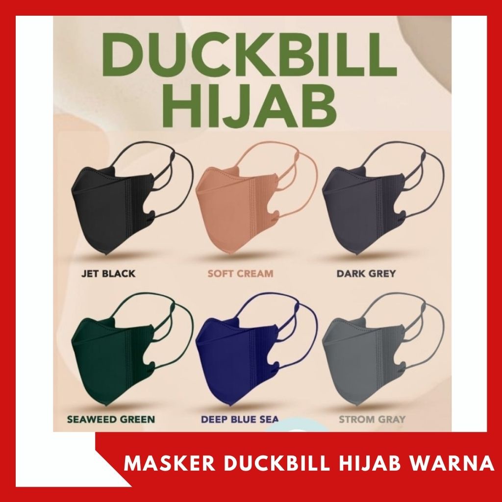 RC Masker 3ply 3 ply Duckbill Headloop Hijab isi 10pcs