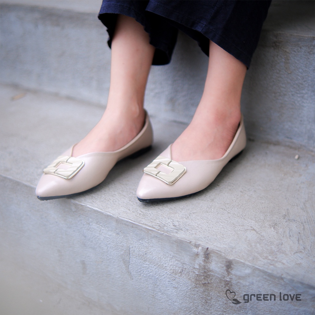 Green Love Flatshoes CLASSY