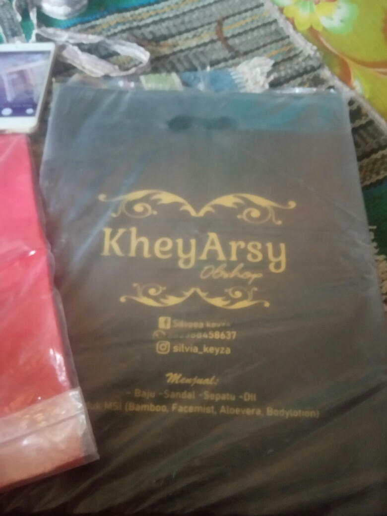 Kantong Plastik Packig Olshop Plong Polos Murah 25 X 35