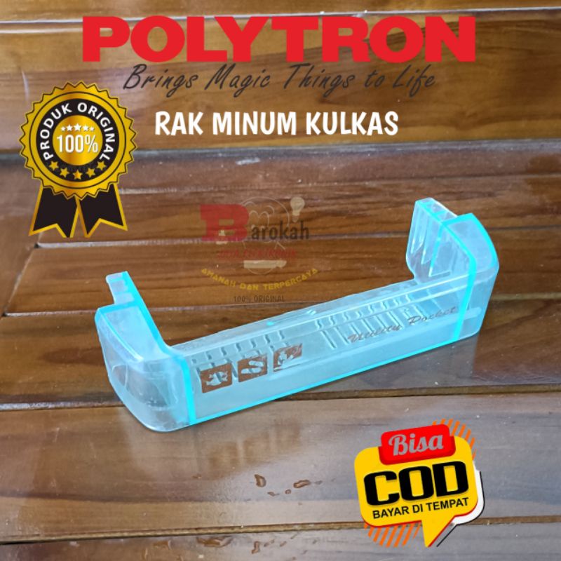 RAK BOTOL RAK MINUM KULKAS POLYTRON KULKAS 2 PINTU ORIGINAL BEKAS