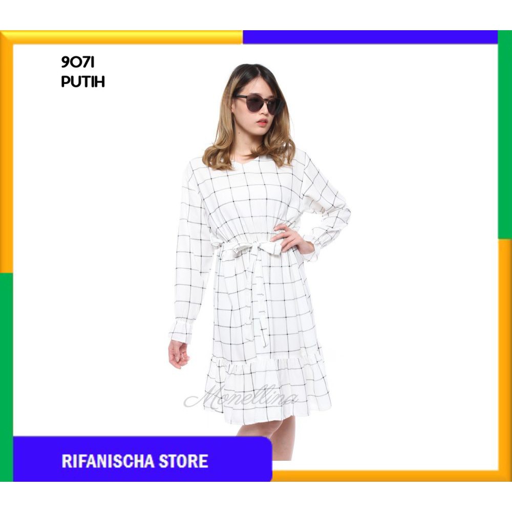 Rf 9071 Baju Tunik Atasan Lengan Panjang Murah Wanita Kekinian (MF)