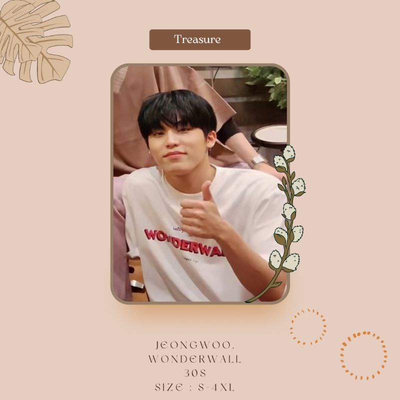 Kaos kpop Jeongwoo Treasure Wonderwall