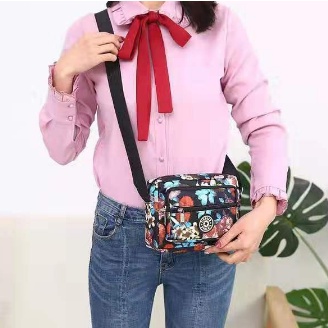 TAS WANITA XINYUANN TAS SELEMPANG SLING BAG MOTIF FLORAL IMPORT KOREA (SMALL) PREMIUM#199345