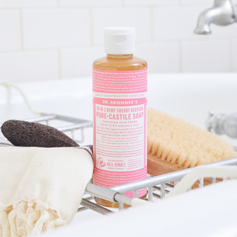 Dr Bronner's Cherry Blossom Pure Castile Liquid Soap 237 ml