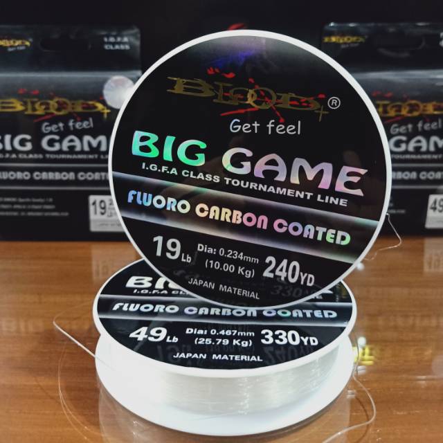 Senar blood big game flurocarbon 240/330yd lengkap ukuran