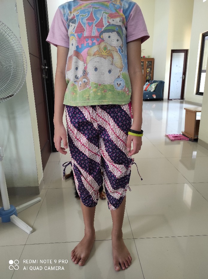 [angie] Celana Kulot Pendek Wanita Katun Batik Murah Serut Samping, Allsize, 4 Warna