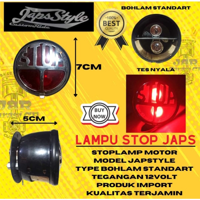 Lampu Stop JAPSTYLE custom street cub Import