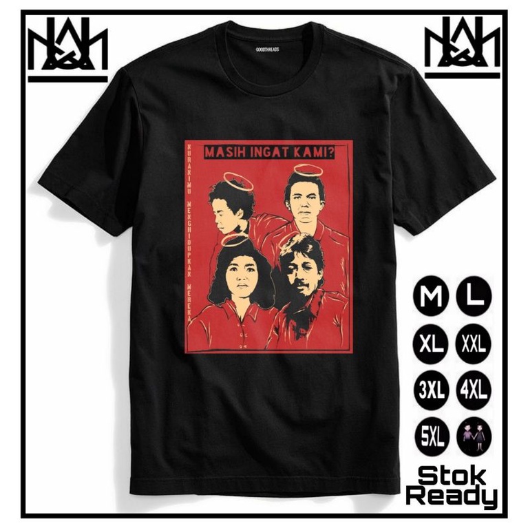 KAOS MENOLAK LUPA MUNIR MARSINAH TAN MALAKA WIJI THUKUL