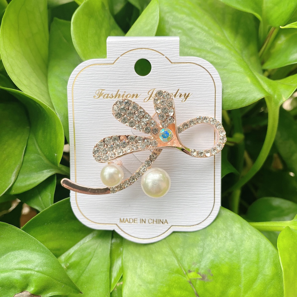 Baru Kreatif Mutiara Pin Bros Berlian Imitasi Bros Elegan Cukup Gaya Bros Mutiara Bros-27#