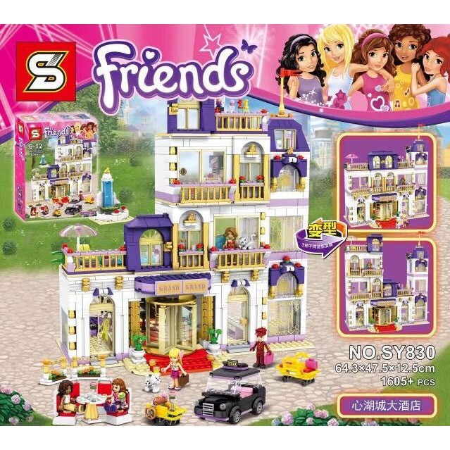 Lego Friends Rumah Hotel 830 SY830 Heartlake Grand  Hotel 