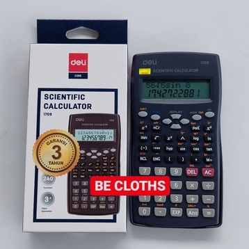 

ORIGINAL Deli 1709 1705 Kalkulator Scientific Kuliah Sekolah E1709 E1705 Kalkulator 240 Fungsi Kalkulasi ORIGINAL