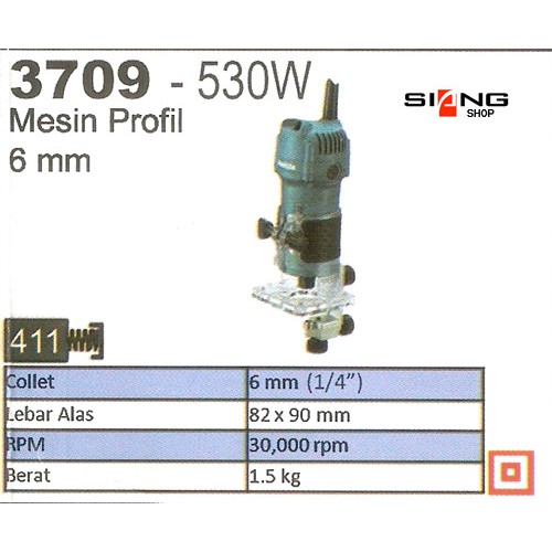 Makita 3709 Mesin Trimmer/Profil Kayu