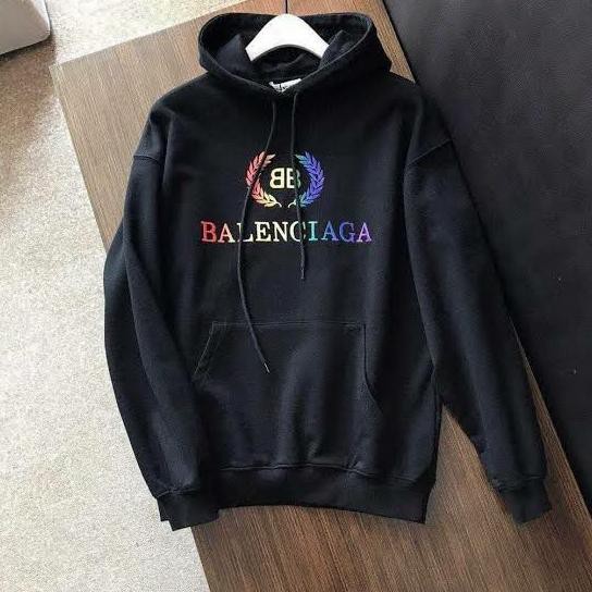 HOODIE FASHION BRANDED BALENCIAGA PARIS PRIA WANITA COD COMBED 30S