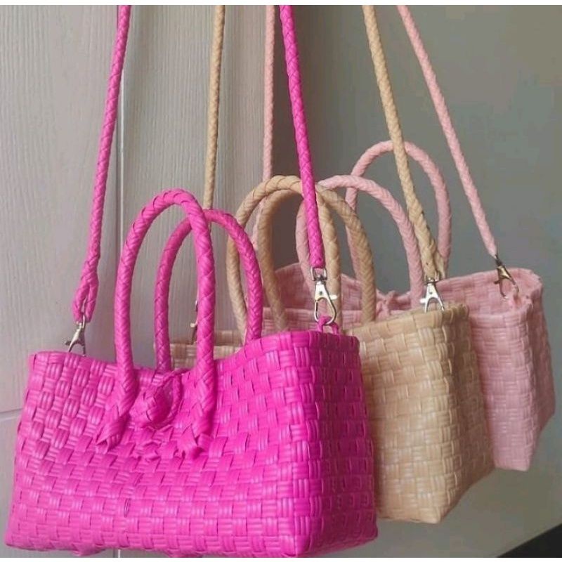 Tas jali mini patty/tas anyaman/mini patty jali