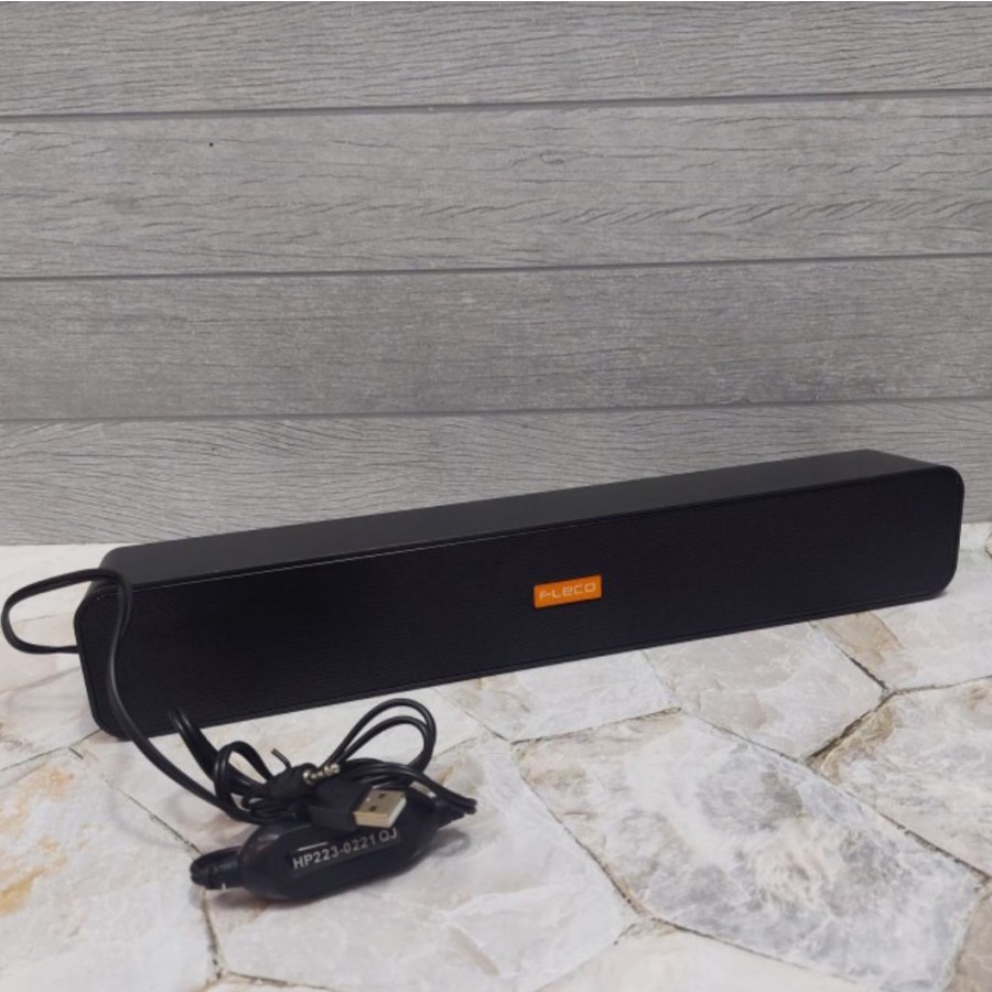 Speaker Komputer/Laptop/HP Original Merek FLECO F-550 USB Sound bar/ Speaker Aktif Super Bass