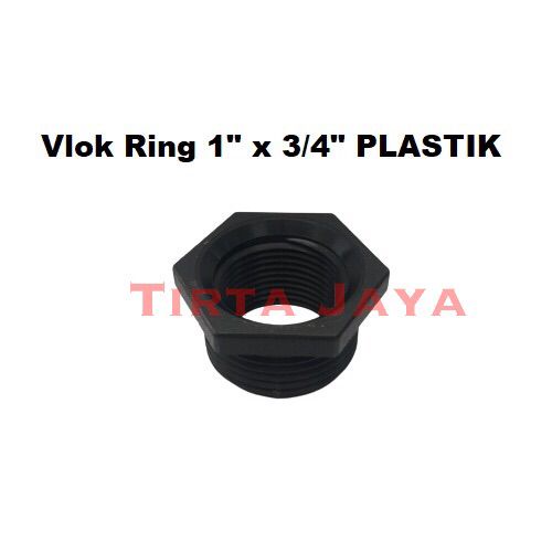 Vlok Ring 1" x 3/4" PLASTIK Verlop Ring