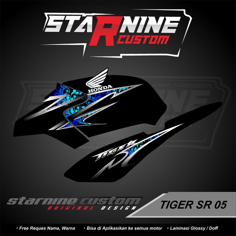striping tiger revo variasi free stiker herex