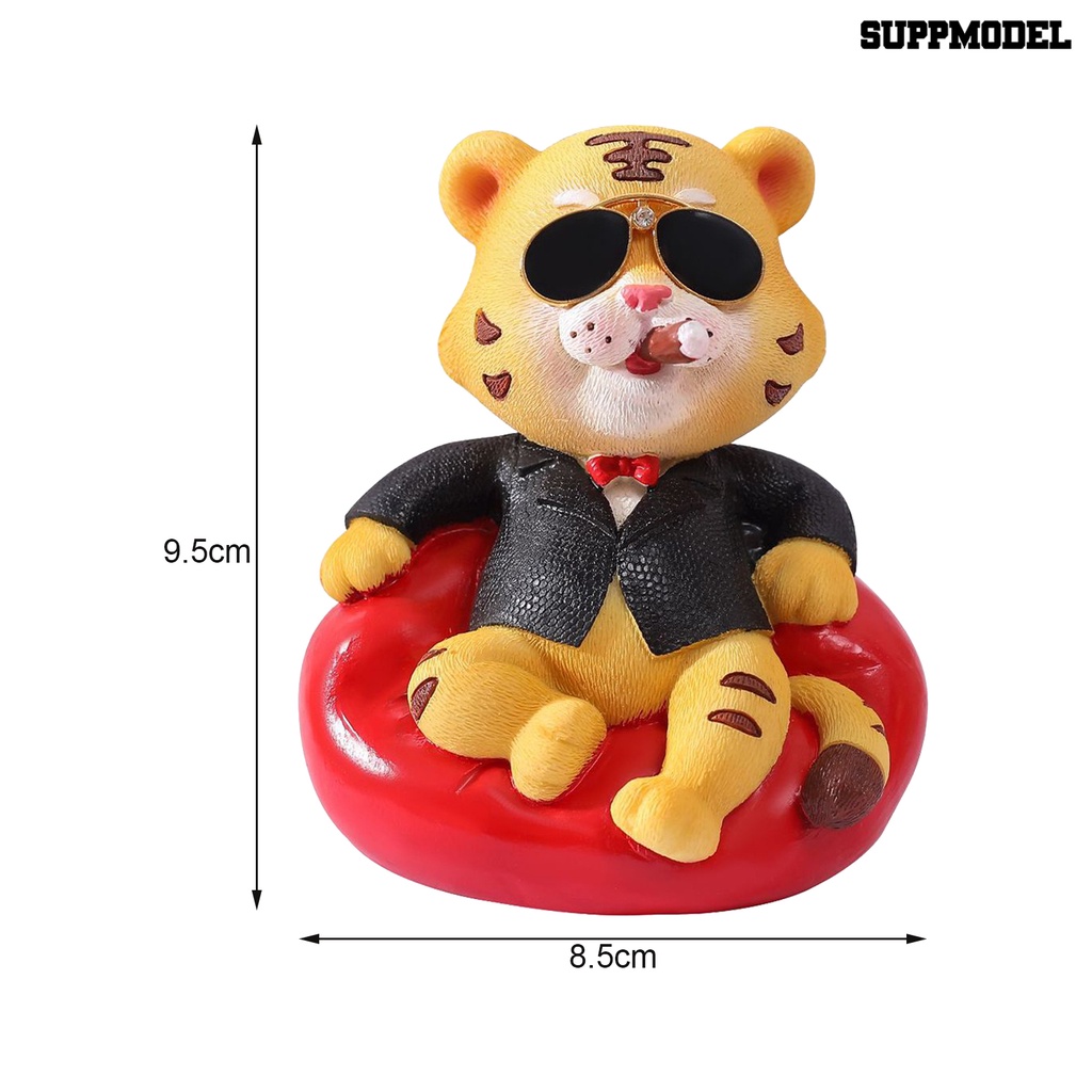 Suppmodel Ornamen Patung Harimau Bahan Resin Untuk Dekorasi Mobilrumah