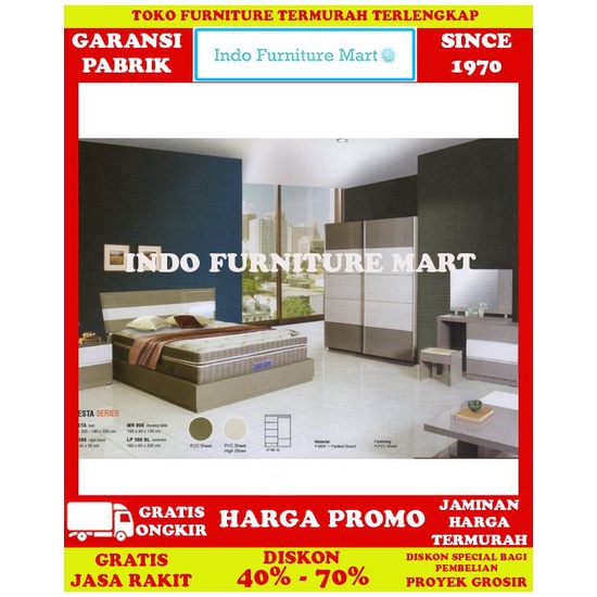 Kamar Tidur Minimalis Set Bedroom Siantano  Fiesta Lp 388Sl 160 X 200