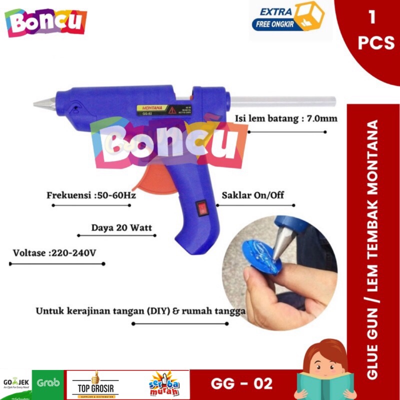 

MONTANA Glue Gun / Lem Tembak Montana GG-02 / 60 Watt - Merah