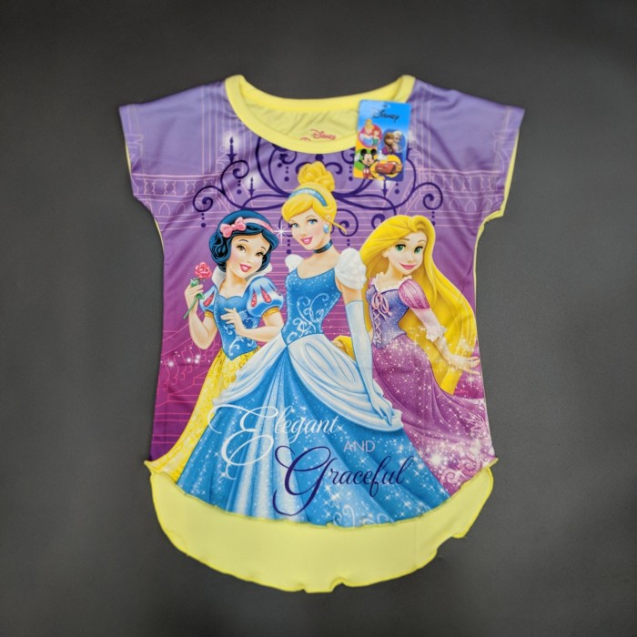 Disney Original Princess Kaos Baju Anak Perempuan Pakaian 15080336 - 4 Import murah realpict