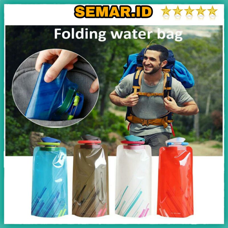 Botol Tempat Minum Lipat Camping Outdoor Freezing Anti Bootle Murah