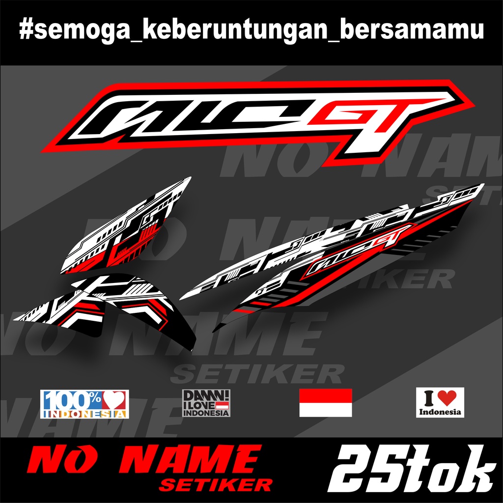 STIKER VARIASI STRIPING YAMAHA MOTOR MIO GT (25tok) STICKER MOTIF RACING STRIPING SETIKER