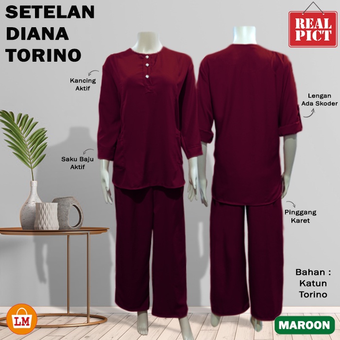 Baju Setelan Wanita DIANA TORINO Katun Big Size XL-3XL TERKINI TERMURAH LMS 28981-28989