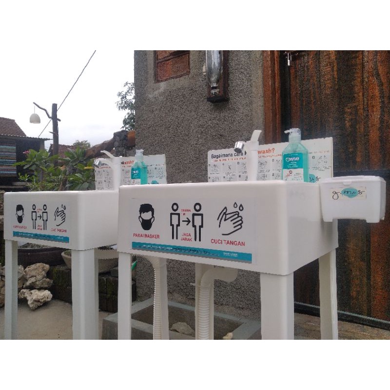 wastafel portable cuci tangan hand sanitizer stand