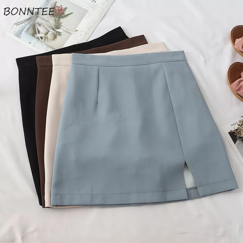 Rok Pendek Wanita/Rok Mode A line Short /skirt leather