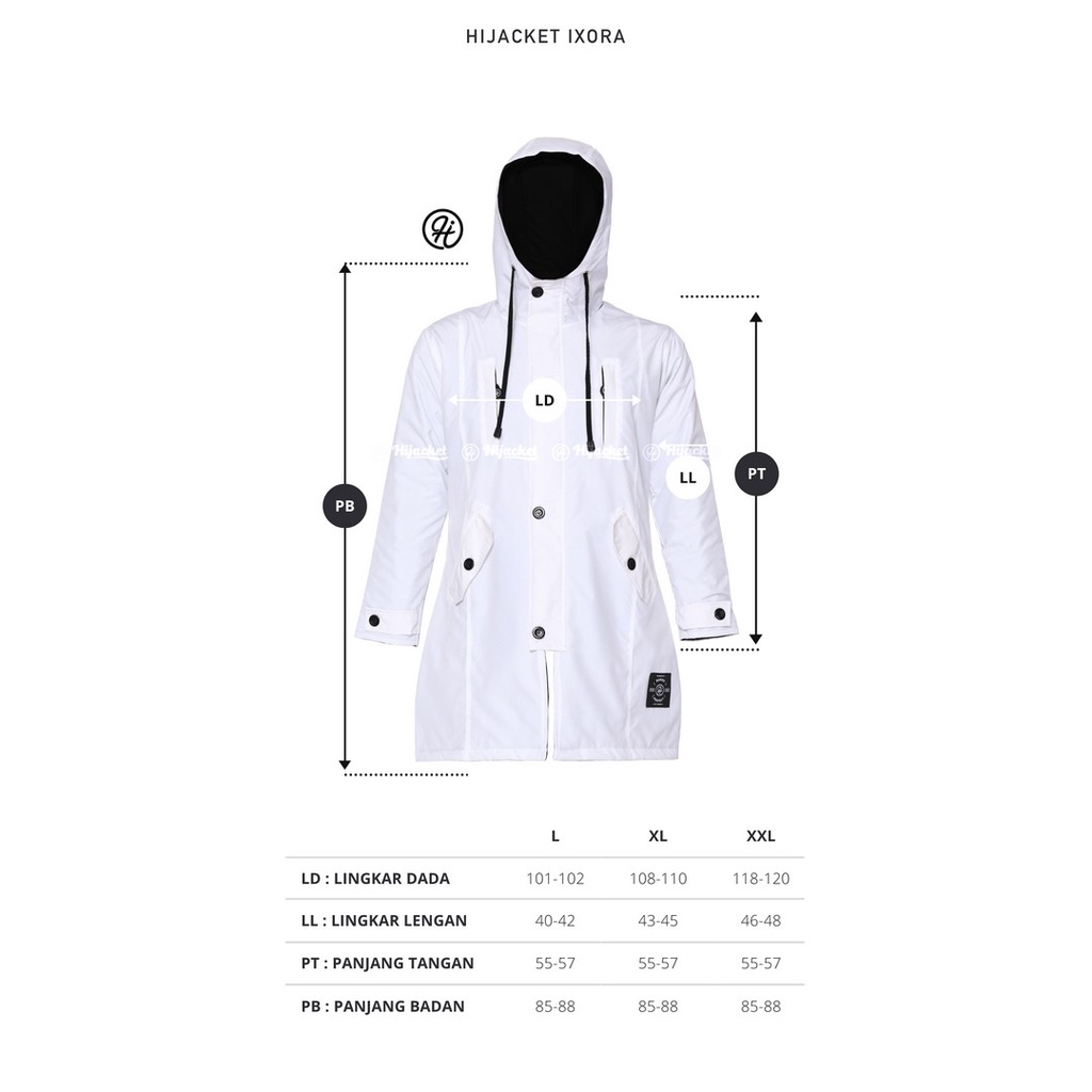 Hijacket Original Ixora Hijaket Jaket Jacket Wanita Muslimah Jaket Parka Parasut Cewek Jumbo Murah Terbaru Jaket Hijaber-6