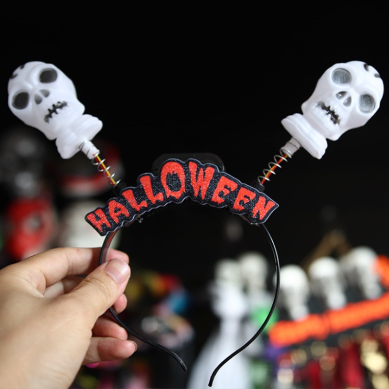 Bando Desain Labu Tengkorak Glowing Untuk Cosplay Halloween Anak