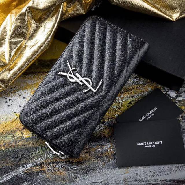 NEW  YSL WALLET 358094 / SUPER MIRROR QUALITY