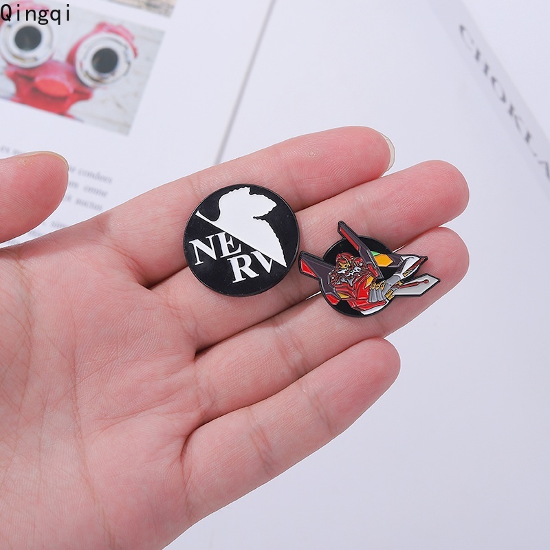 Klasik Anime Soryu Asuka Ayanami Rei Mecha Enamel Pin Bros Lencana Pakaian Kerah Pin Kartun Anime EVA Badge Perhiasan Hadiah