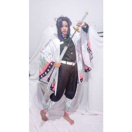 Rental/Sewa kostum cosplay Shinobu Kimetsu no Yaiba