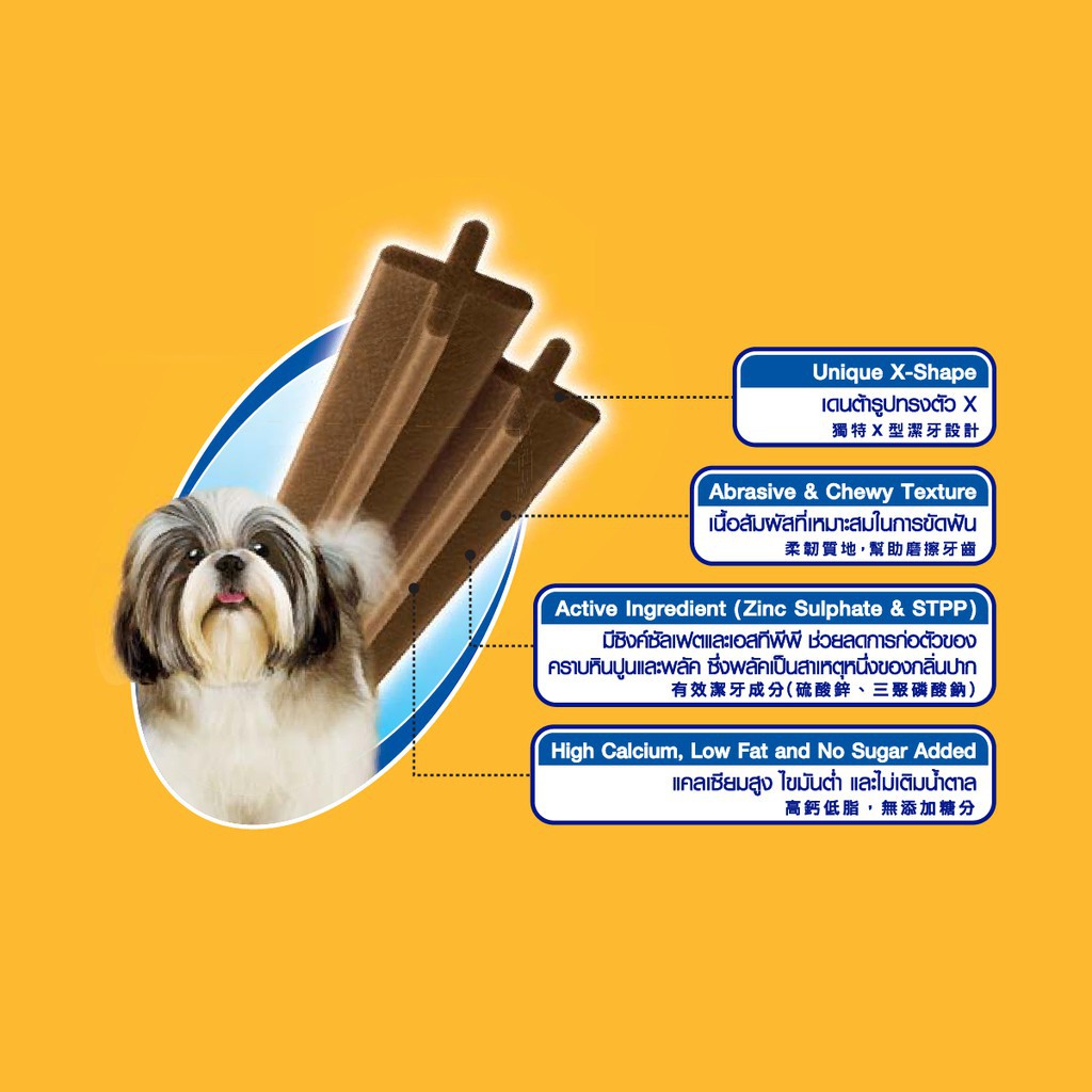 PEDIGREE® Dentastix Small Snack Anjing75 g - Isi 1-2