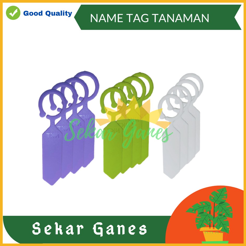 Sekarganes Name Tag Tanaman Nkt Warna Warni Name Tag Bahan Tebal Penanda Label Name Tag Tanaman Anti Air Hias Plant Label Marker Semai Benih Bibit Label - Isi 20pcs