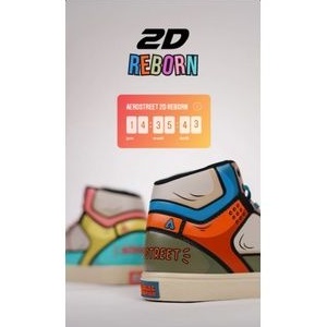 AEROSTREET 2D REBORN BIRU ORANGE LIMITED EDITION ORIGINAL