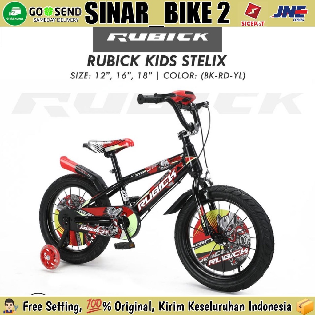Sepeda Anak Laki BMX RUBICK STELIX 12 ,16 &amp; 18 Inch Musik Lampu