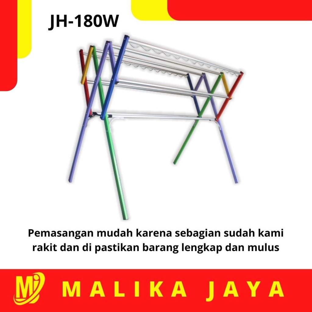 JEMURAN BAJU 180 Cm Merk MASTAH Aluminium Warna